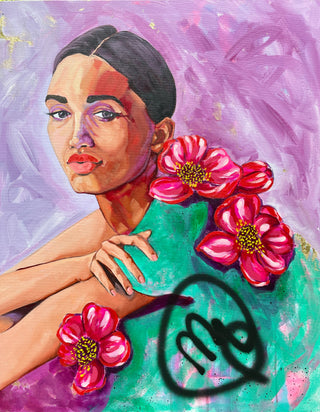 A Beautiful Mess | Oil Mixed Media Painting