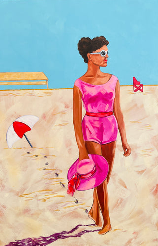 Toes In The Sand, 2023 | Oil Mixed Media