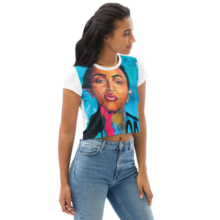 #Unbothered Crop Tee