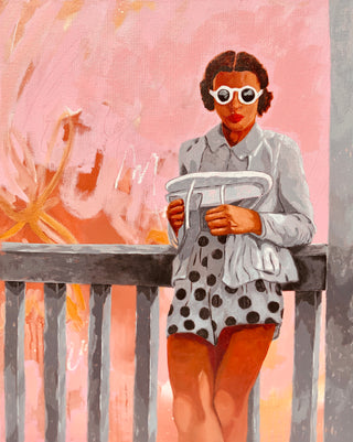 Meet Me at the Pavilion | 24 x 30" | Oil/Mixed Media on Canvas