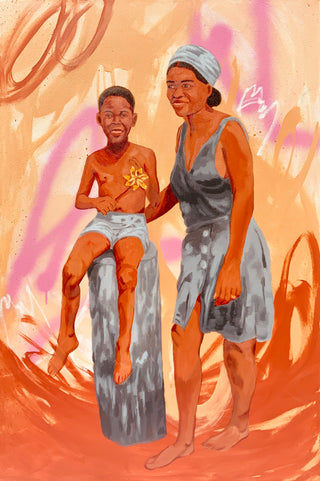 Take Me to the Beach | 24 x 36" | Oil/Mixed Media on Canvas