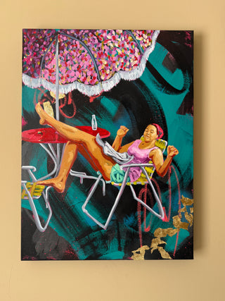 Laid In The Shade | Oil Painting