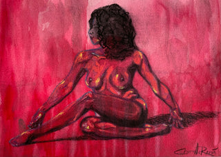 SOLD Fire + Desire Figure Drawing x Drips No.2