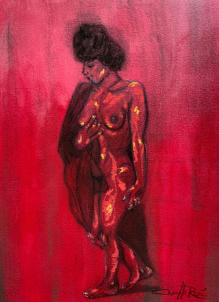 SOLD Fire + Desire Figure Drawing x Drips No.3